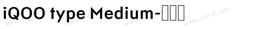 iQOO type Medium字体转换